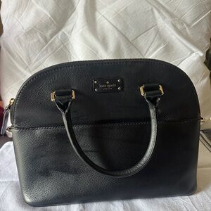 Kate Spade Black Satchel with Gold Hardware